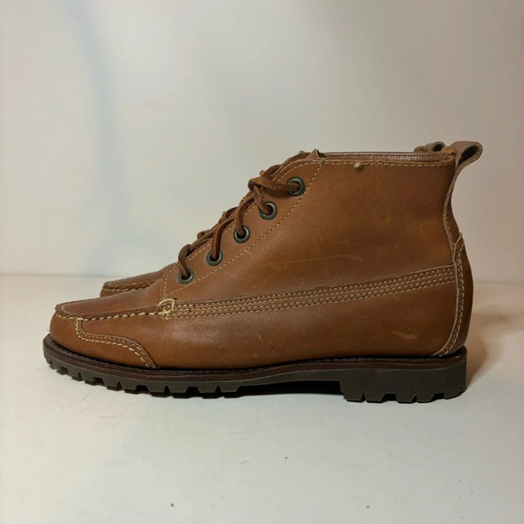 Cole Haan Country Vintage 90s Boots Brown Leather Lace Up Women’s Size 8 M - Picture 1 of 11